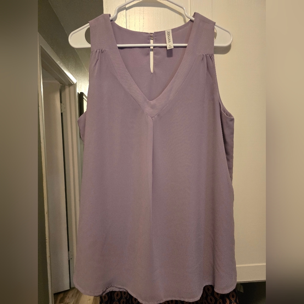 Lavender Flowy Tank